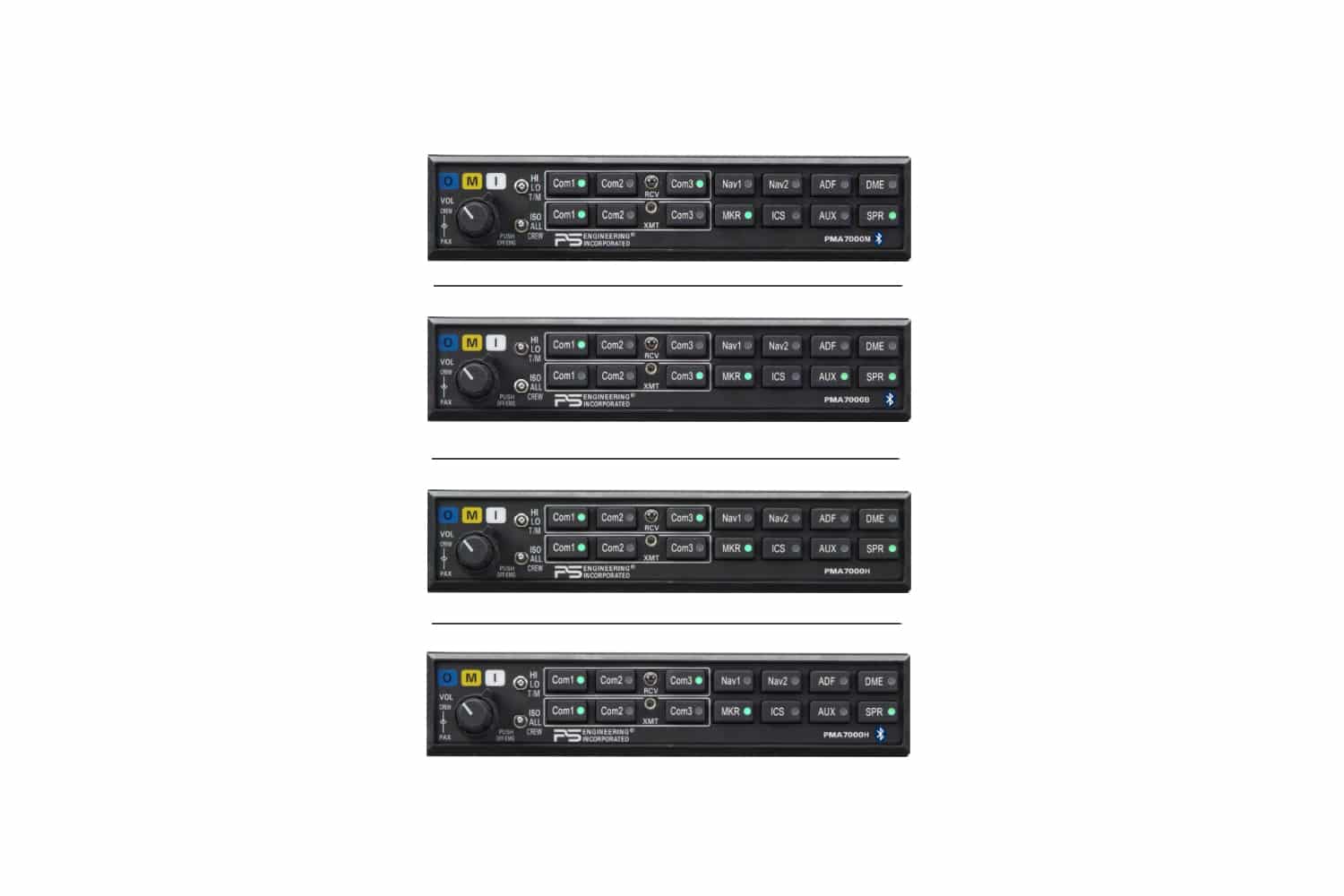 PS Engineering PMA7000 Series – Reliable Audio Panels with Intercom Functions
