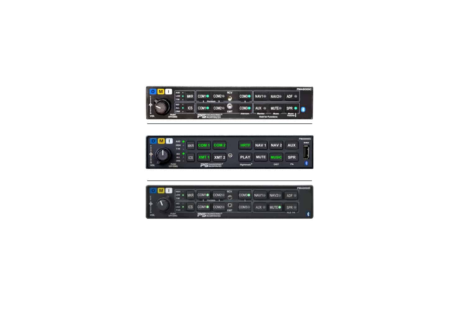 PS Engineering PMA8000 Series – Advanced Audio Panels with IntelliAudio® Technology