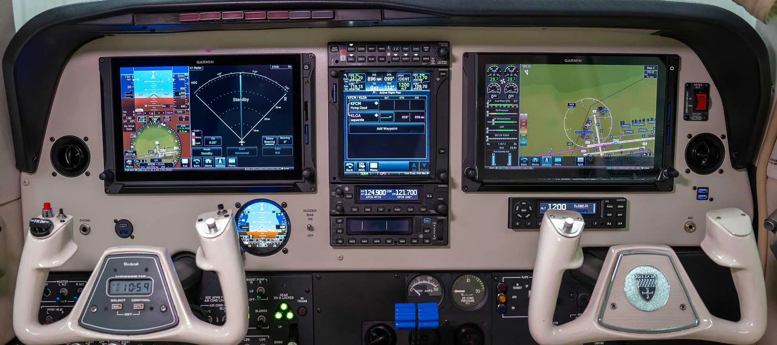 Avionics panel upgrade, Garmin, G500TXi, GTX345