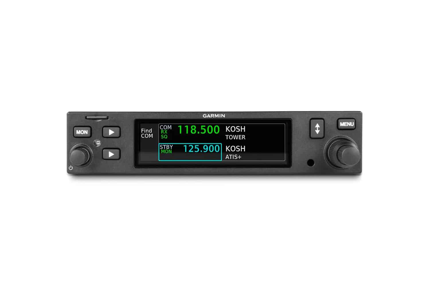GTR 205 Radio & Audio Panel, front view