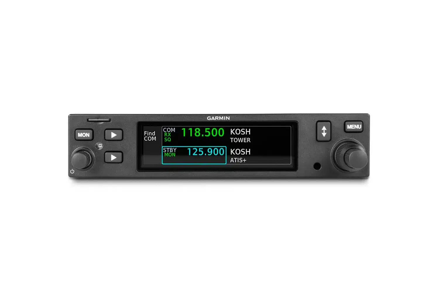 GTR 205 Radio & Audio Panel, front view