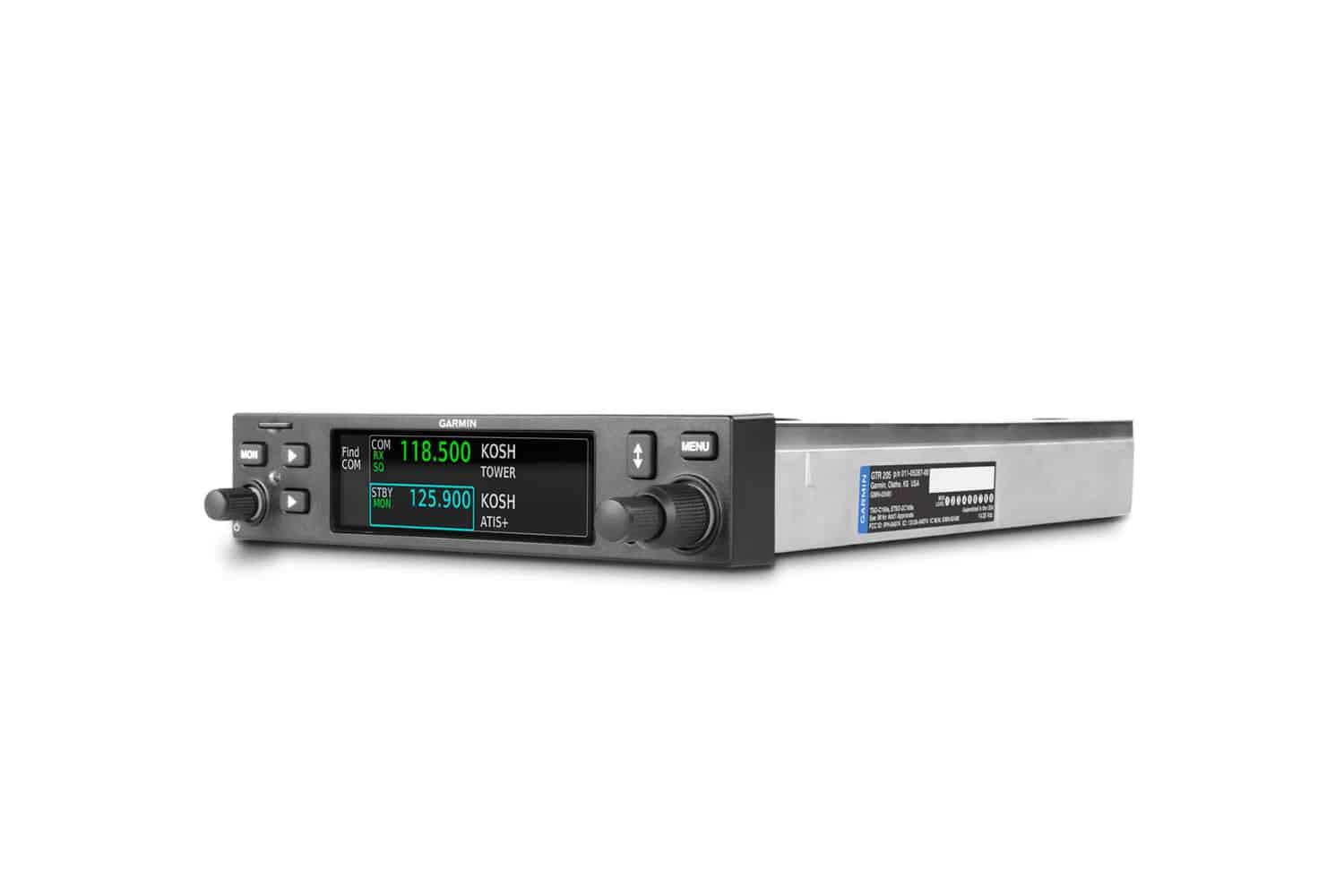 GTR 205 Radio & Audio Panel, side view